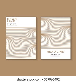 A4 / A3 Format Poster Minimal Abstract Pantone Colour Geometric Line Design, EPS 10 Stock Vector illustration
