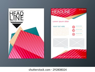 A4 Abstract Background, Business Brochure Flyer Layout Design, magazine, Vector illustration