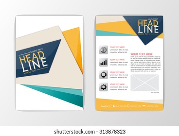 A4 Abstract background Cover design, business brochure set, flyer layout, magazine-vector illustration