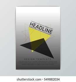 A4 Abstract Background design, Business Corporate Brochure Template, Flyer Layout, poster-Vector illustration