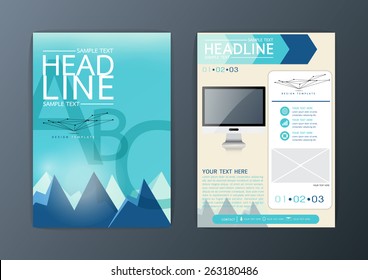 A4 Abstract Background modern design, Business Brochure Template Flyer Layout, magazine, Vector illustration