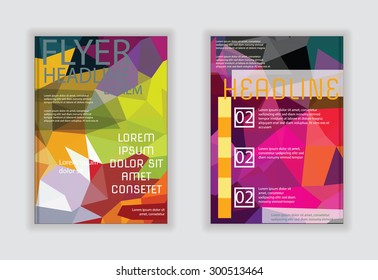A4 Abstract Background modern Geometric design
