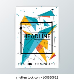 A4 Abstract Brochure Background design, Template Flyer Layout, Vector illustration