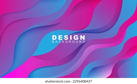A4 abstract color 3d paper art illustration set. Contrast colors. Vector design layout for banners presentations, posters and invitations.