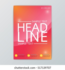 A4 Abstract Cover Brochure Background, Business Corporate Template Flyer Layout, Vector illustration