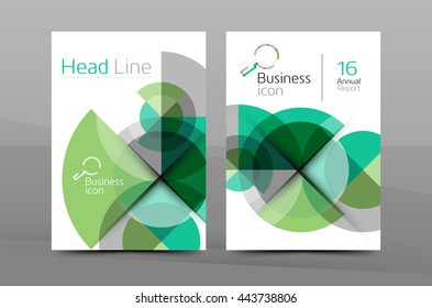 A4 annual report cover. Presentation book or magazine cover, brochure business layout
