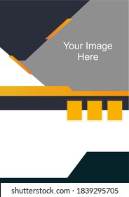 A4 Blank business cover flyer brochure design template layout vector editable