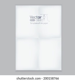 A4 Blank paper stack, mockup, white sheet of paper folded  - Shutterstock ID 200158766