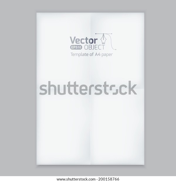Download A4 Blank Paper Stack Mockup White Stock Vector Royalty Free 200158766 PSD Mockup Templates