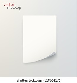 A4 blank sheet background. Vector background.