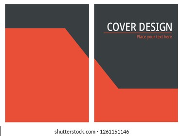 A4 book cover template. Modern Vector Illustrator Design