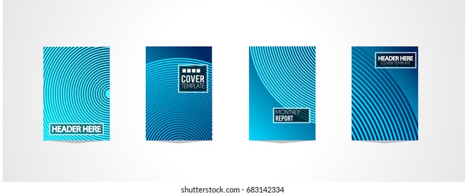 A4 Broschüre Titelbild Mininaldesign mit geometrischen Formen, bunten Farbverläufen und Platz für Text, Header, Fußzeile und Titel. Futuristische Seitenvorlage.