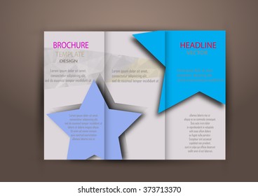 A4 Brochure Design and Catalog Vector Concept Template 