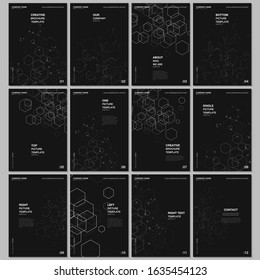 A4 brochure layout of covers design templates for flyer leaflet, A4 brochure design, report, presentation, magazine cover, book design. Digital business process automation concept vector infographic.