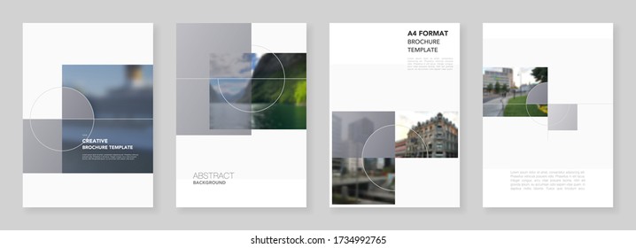 Diseño de folletos A4 de plantillas de diseño de portadas modernas para volantes de negocios, diseño de folletos en formato A4, informe, presentación, portada de revista, diseño de libros con un estilo mínimo.