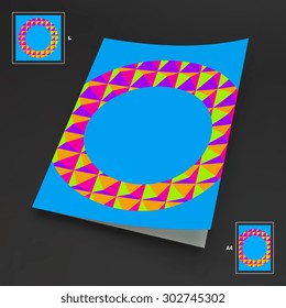 A4 Business Blank. Abstract Vector Illustration. Can Be Used For Advertising, Marketing, Presentation.