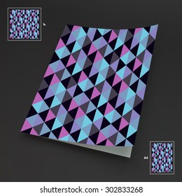 A4 Business Blank. Abstract Vector Illustration. Can Be Used For Advertising, Marketing, Presentation.