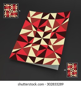 A4 Business Blank. Ilustración de vectores abstractos. Se Puede Utilizar Para Publicidad, Marketing, Presentación.
