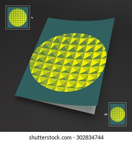A4 Business Blank. Ilustración de vectores abstractos. Se Puede Utilizar Para Publicidad, Marketing, Presentación.