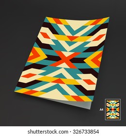 A4 Business Blank. Ilustración de vectores abstractos. 