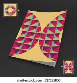 A4 Business em Branco. Ilustração de vetor abstrata.