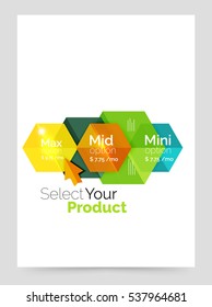 A4 business brochure template. Vector background for business brochure or flyer, presentation and web design navigation layout