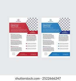 A4 business flyer design template. Professional business flyer design. Modern Business flyer design template.