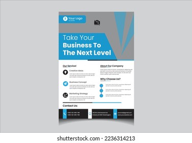 A4 Corporate Business Flyer Template 