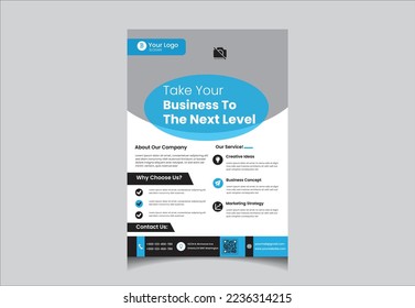 A4 Corporate Business Flyer Template 