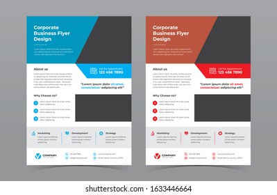A4 Corporate Business Flyer Vector Design