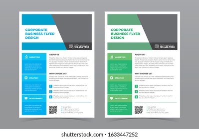 A4 Corporate Business Flyer Vector Design