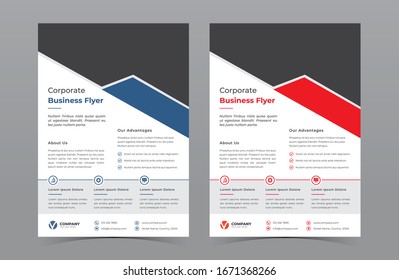 A4 Corporate Business Flyer Vector Design