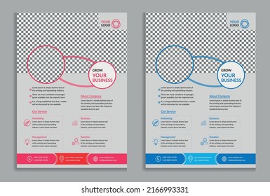 A4 Corporate Flyer Design Template