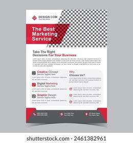 A4 Corporate Flyer Template Design