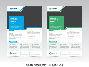 A4 Corporate Flyer Vector Design