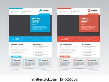 A4 Corporate Flyer Vector Design