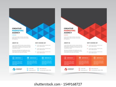 A4 Corporate Flyer Vector Design