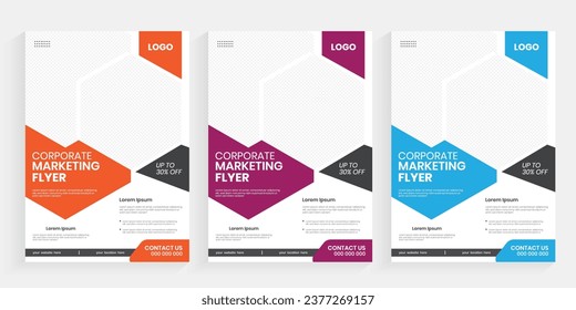 A4 diseño de folleto comercial de marketing corporativo, folleto de impresión editable en forma abstracta, folleto, folleto y diseño de hojas de papel