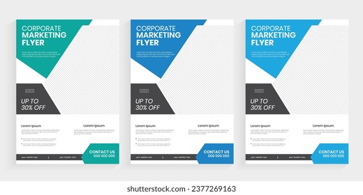 A4 diseño de folleto comercial de marketing corporativo, folleto de impresión editable en forma abstracta, folleto, folleto y diseño de hojas de papel