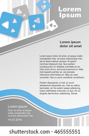 A4 cover template / design, 210*297. EPS10, CMYK.