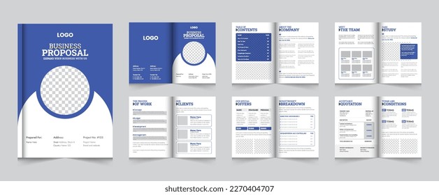 A4 Creative Business Proposal Layout Brochure Template Design
