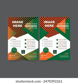 A4 Double Side Business Flyer Template