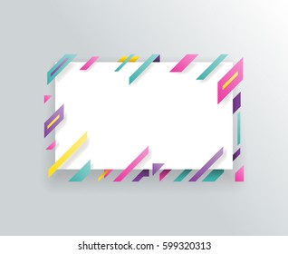A4 flyer brochure cover poster set abstract geometric decor design template vector illustration