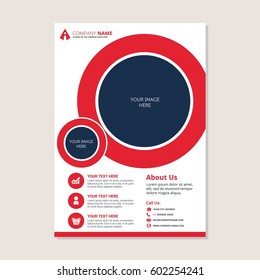A4 Flyer Business Vector Design Template. 