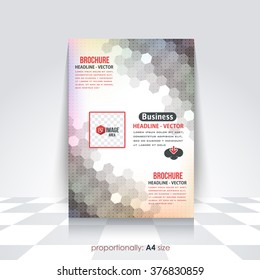 A4 Flyer. Cover Design, Corporate Leaflet, Brochure Template 