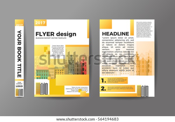 Flyer Design Brochure Template Vector Stock Vector Royalty Free