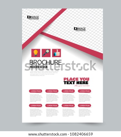 a 4 flyer template abstract brochure design stock vector royalty