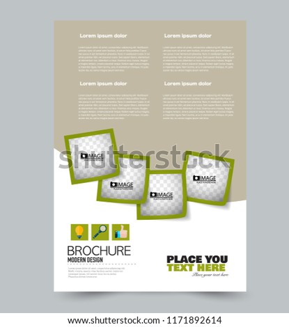 a 4 flyer template abstract brochure design stock vector royalty