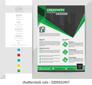 A4 Plantilla de viajero para usted. Este moderno y creativo folleto corporativo elegante es imprescindible para su personal y su oficina. Colores de dos temas, negro y otros.