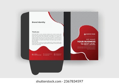 	
a4 Folder Business Presentation folder design cover for catalog brochures